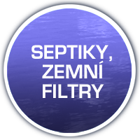 Septiky, zemní filtry